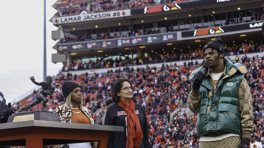 Louisville will retire Lamar Jackson's No. 8 jersey on Nov. 13 at