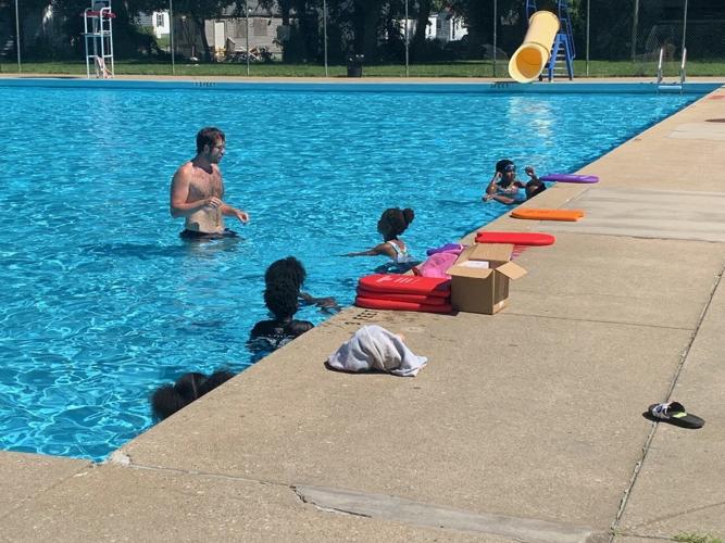 Swim lessons at the pool at Algonquin Park