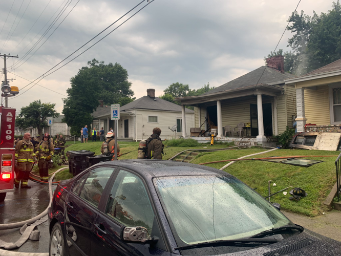 Firefighters battle Rowan Street Fire on July 24, 2023