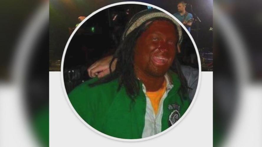 Richard Gist "blackface" Facebook image
