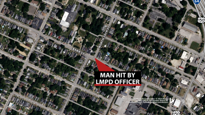 Map of 24th and Bank Street accident