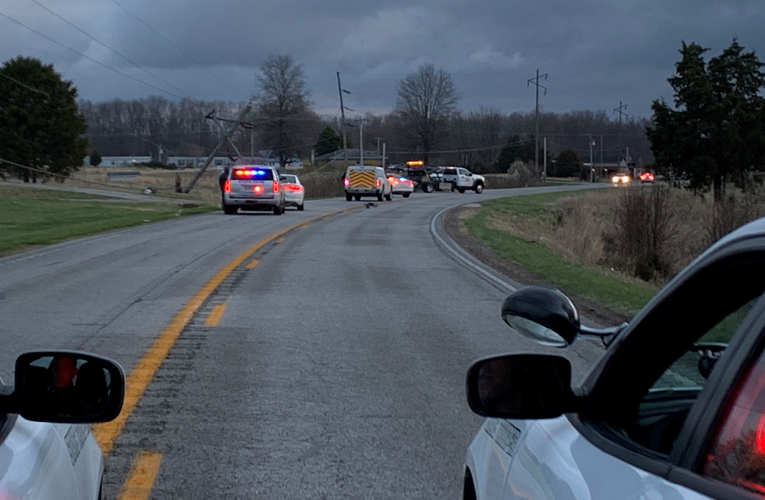Downed power lines on SR 32