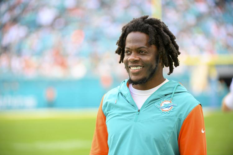 Miami Dolphins quarterback Teddy Bridgewater  11-27-2022