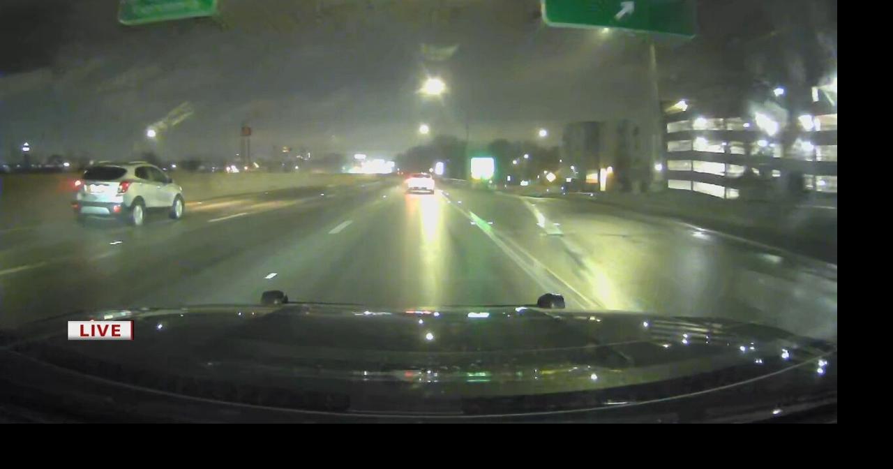 WDRB's Richard Essex checks out the driving conditions as winter weather moves into Kentuckiana