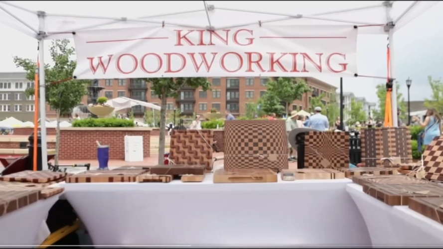 King Woodworking at Norton Commons Art Festival