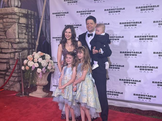 Chris Barnstable and family at Barnstable Brown Derby Eve Gala