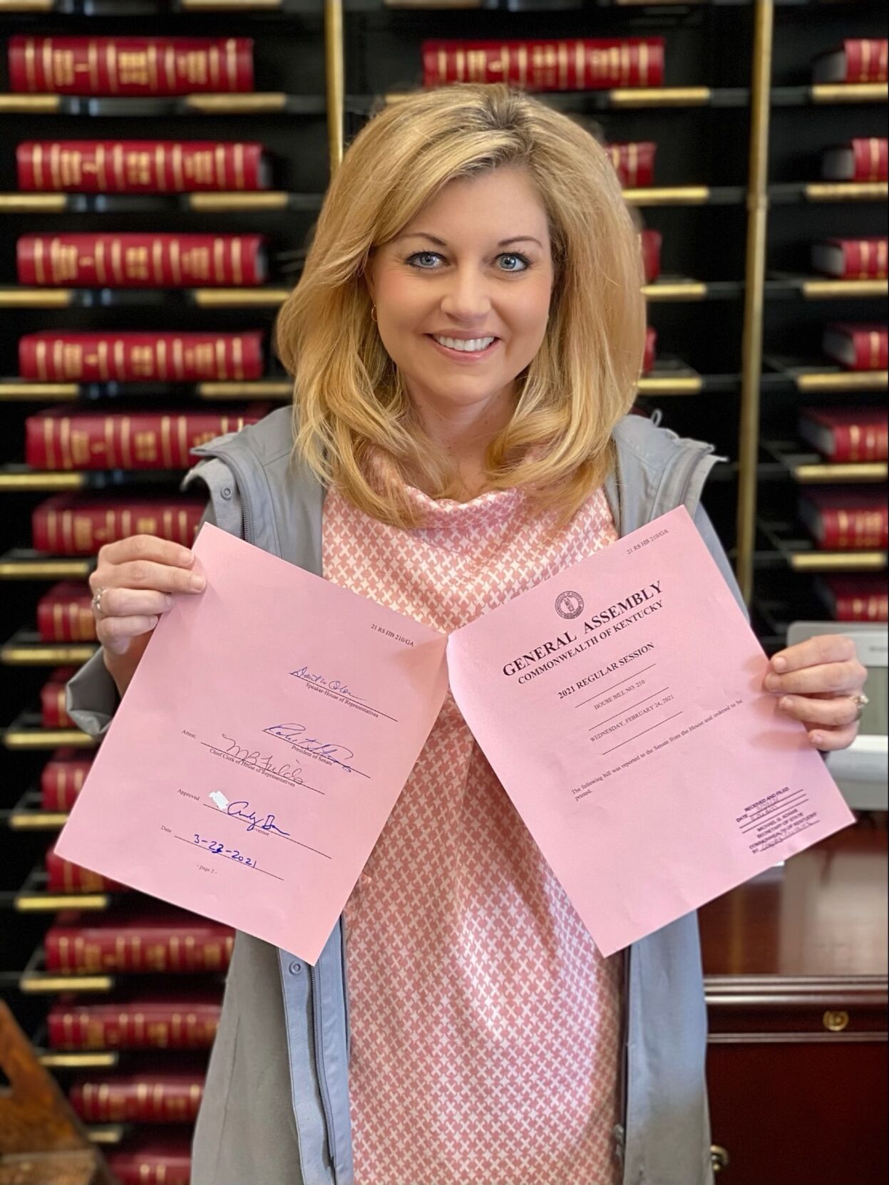 Miranda Combs on day House Bill 210 passed