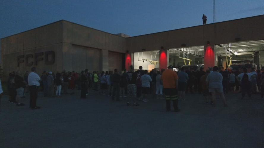 Candlelight vigil in honor of Sgt. Kyle Adams