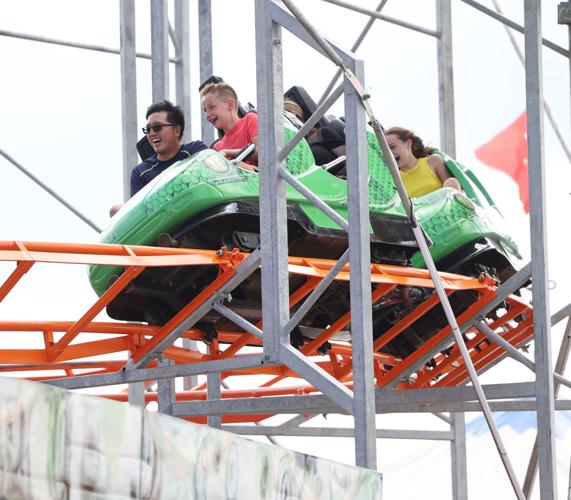 Midway ride at the Kentucky State Fair