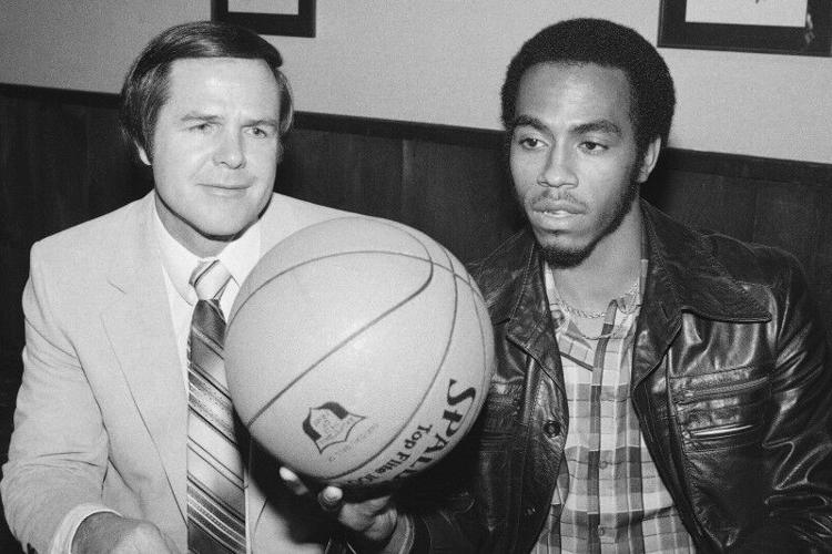 Denny Crum and Darrell Griffith