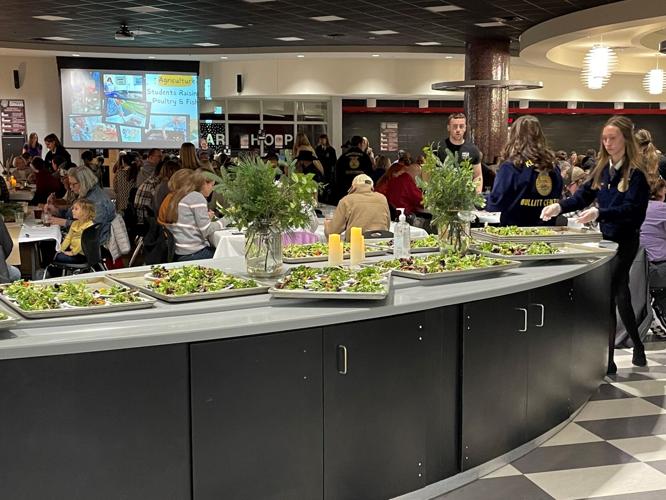 Bullitt Central High School farm to table salad pass out.jpg