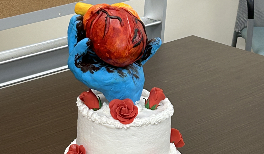 Cake baked by heart transplant patient