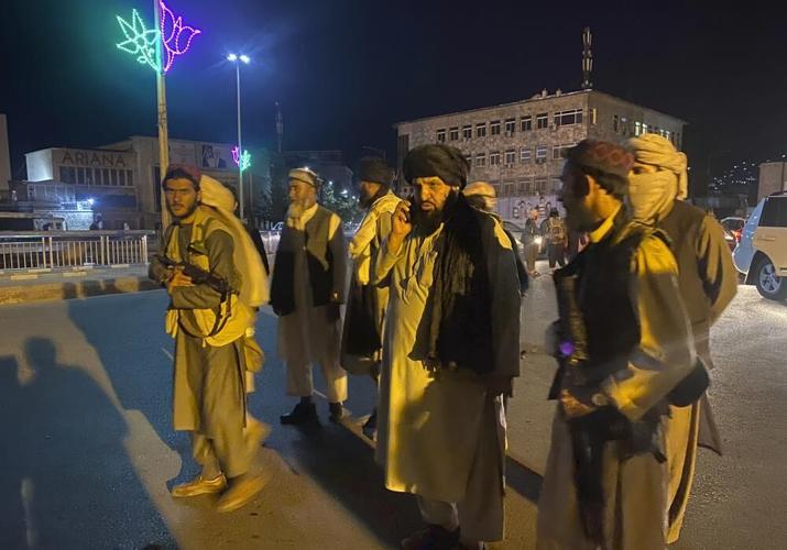 Taliban fighters take control of Kabul