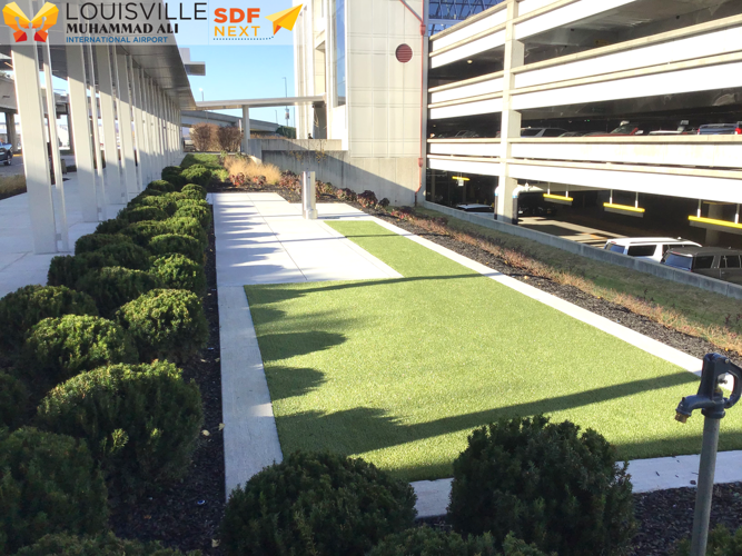 New pet relief area at Louisville Muhammad Ali International Airport