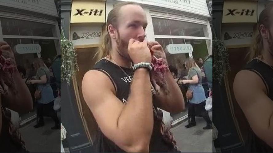 2 men fined for eating raw, dead squirrels at London vegan event