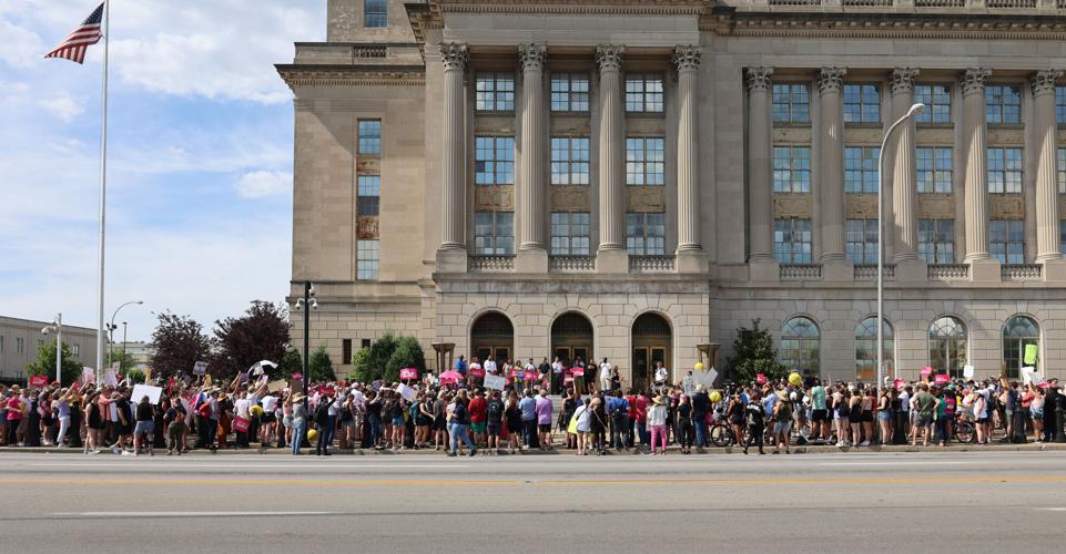 Abortion rally in downtown Louisville