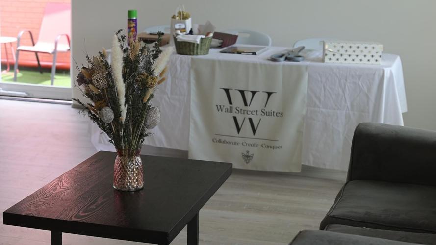 Inside area of Wall Street Suites