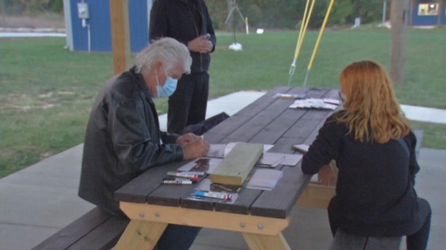 Barry Bostwick signs autographs at screening of "The Rocky Horror Picture Show" in Oldham County