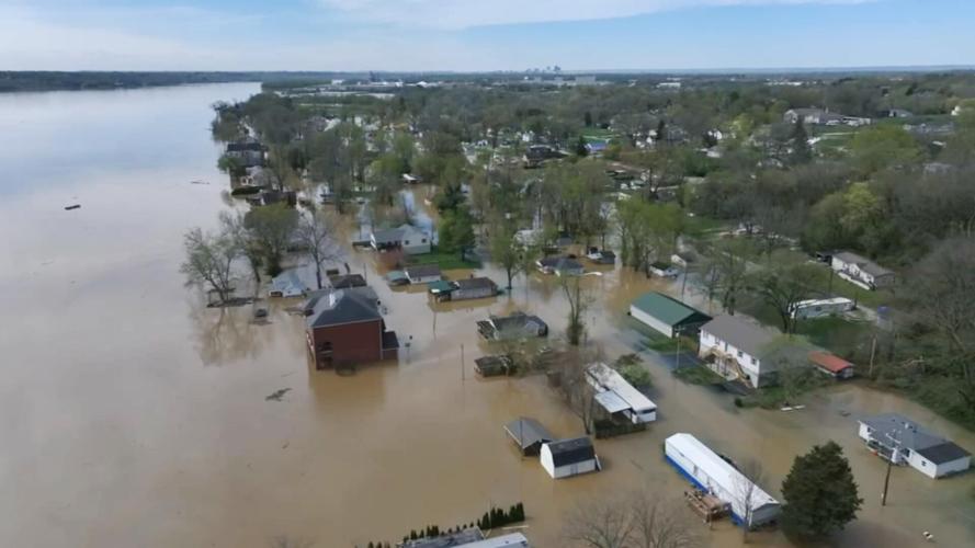 Flooding in Utica, Indiana