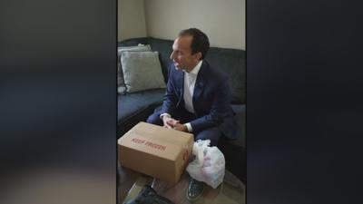 Greenberg delivers Meals on Wheels 10-6-25