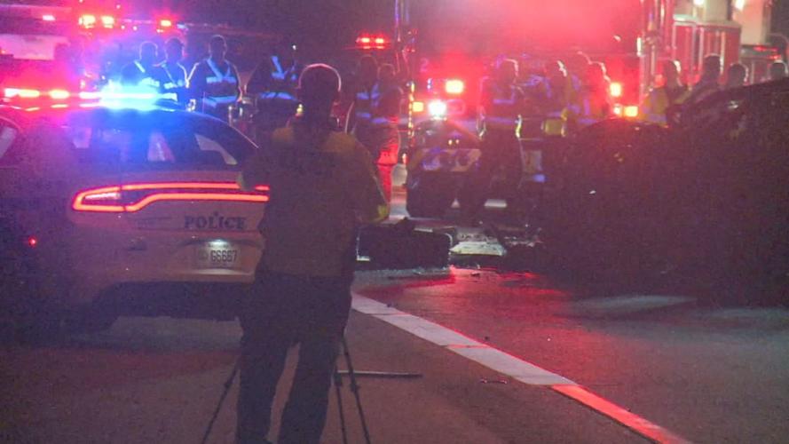 Scene of a triple-fatal crash on I-75 in Lexington on Sept. 4, 2019
