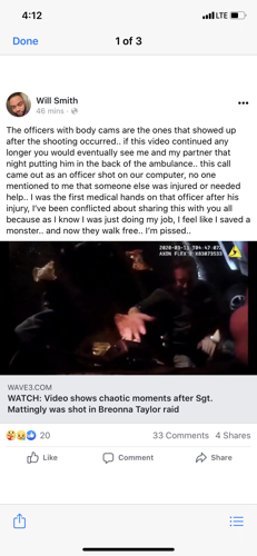 Will Smith Facebook post