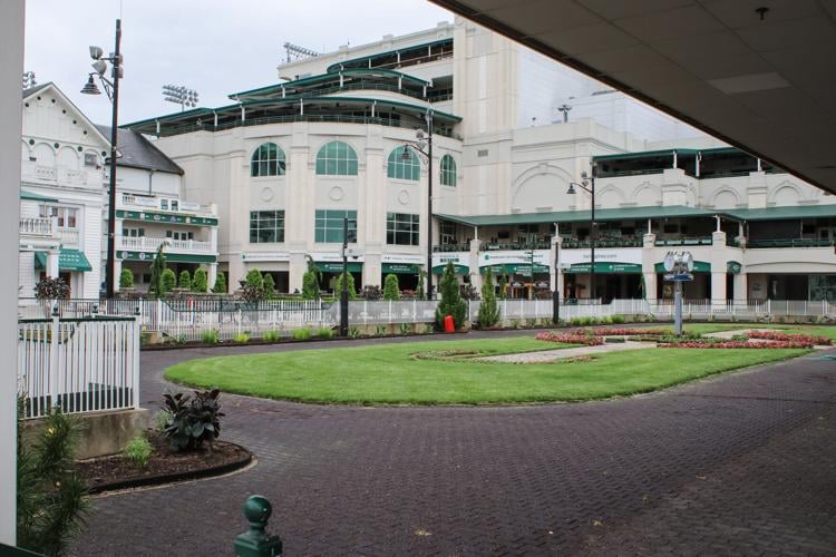 EMPTY CHURCHILL DOWNS - VIRUS PANDEMIC - 4-29-2020  PADDOCK 4.jpg
