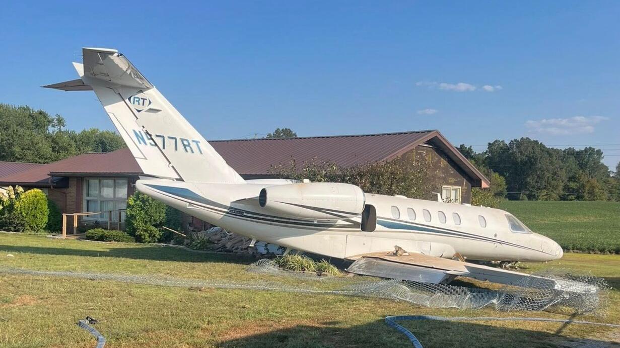 Plane hits home in Mayfield, Graves County - 9.18.25