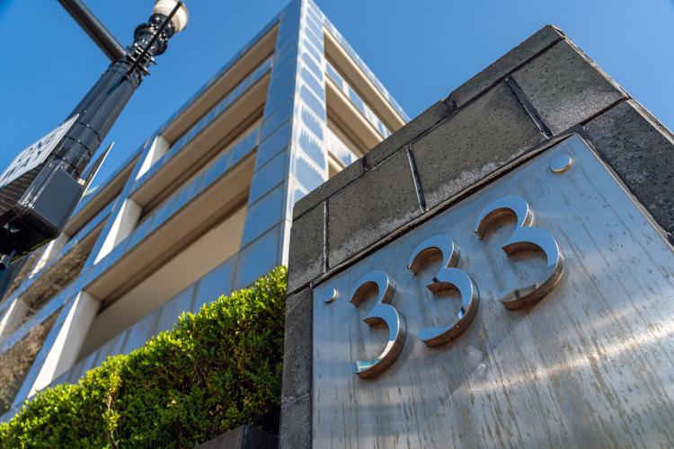 The Old National Bank building in downtown Louisville