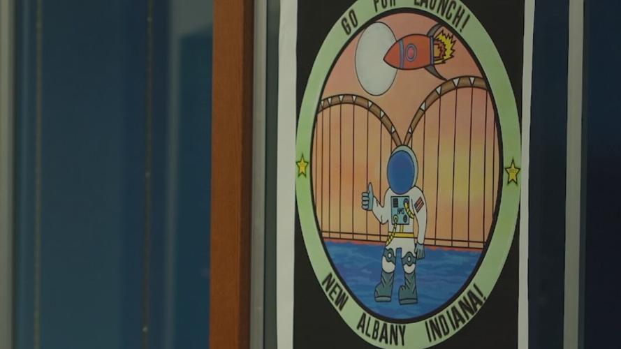 A mission patch designed by students at Hazelwood Middle School for the Go For Launch program