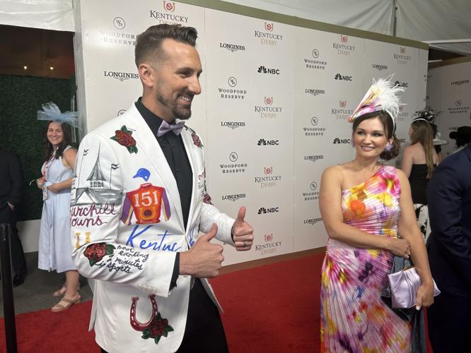 JD Shelburne on Derby 151 red carpet 5-3-25