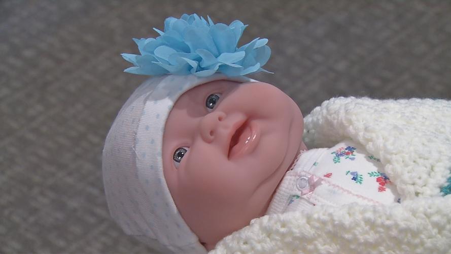 Baby doll brought by Pearl's Memory Babies