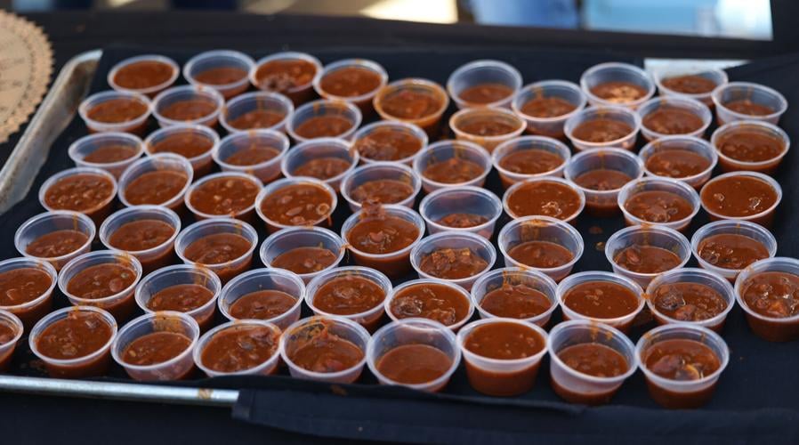 Louisville's Great Chili Cook off - samples.JPG