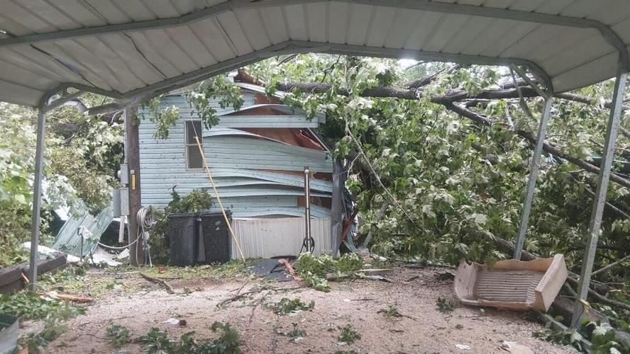 Storm damage in Grayson County, Kentucky