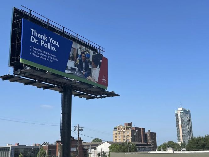Billboard praising Dr. Marty Pollio - 7.24.25
