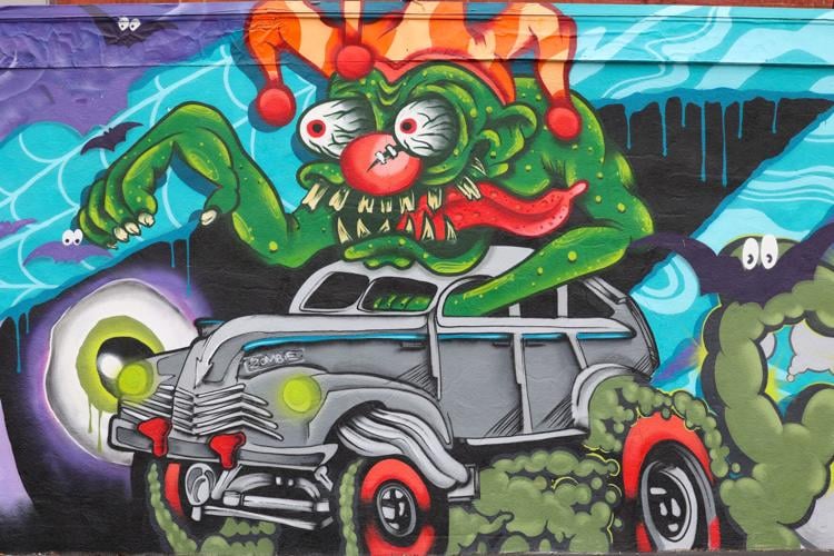 Caufields monster mural.JPG