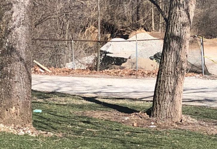 Zoo sinkhole from the ground