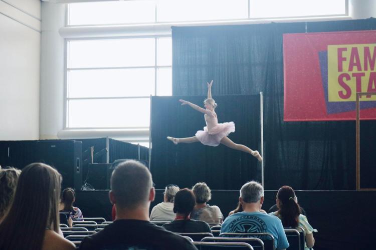 young girls' performance at family stage Saturday morning.jpg