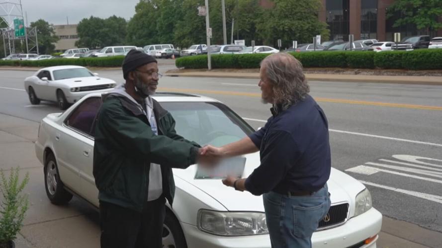 Michael Parks Receives His Car