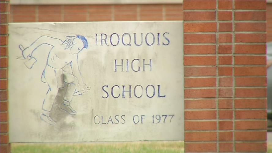 Iroquois High School sign