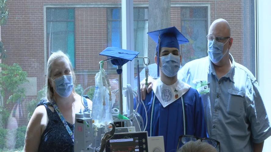 STUDENT GETS DIPLOMA IN HOSPITAL