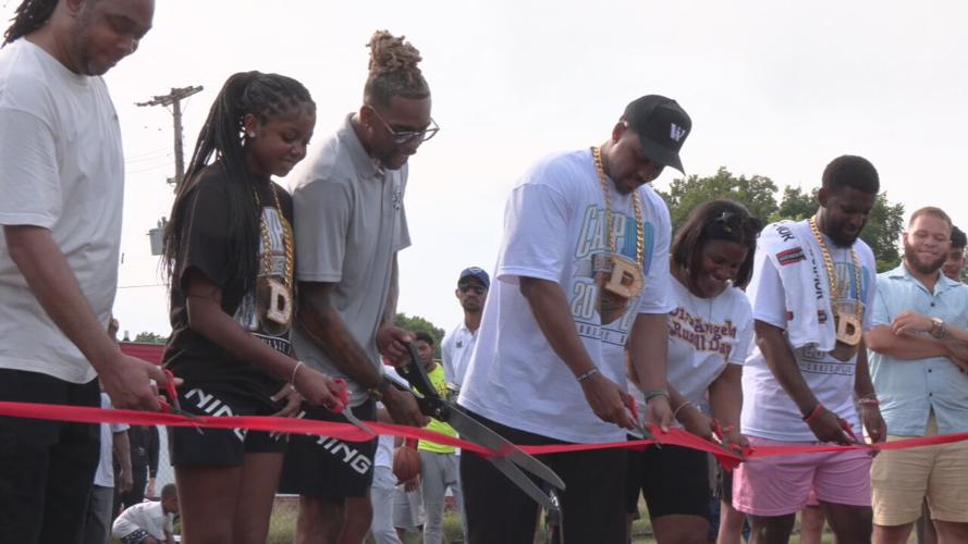 D'Angelo Russell Algonquin Park basketball court renovation 6-28-24