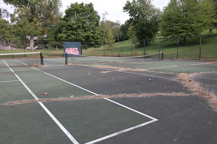 Tyler Park tennis courts cracks.JPG