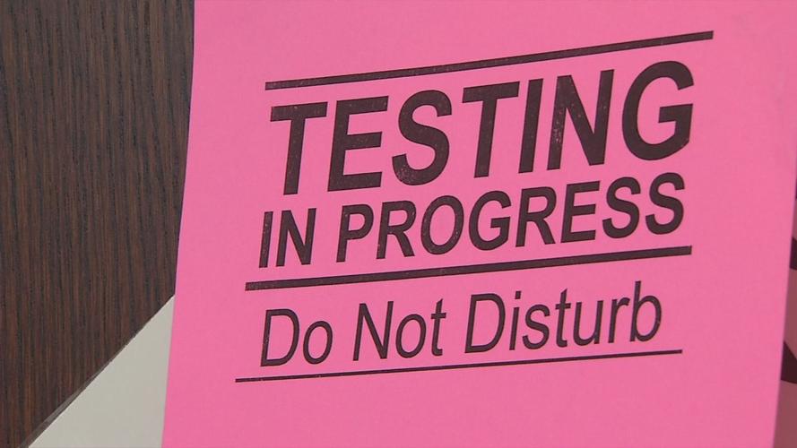 Testing in Progress - Do Not Disturb sign