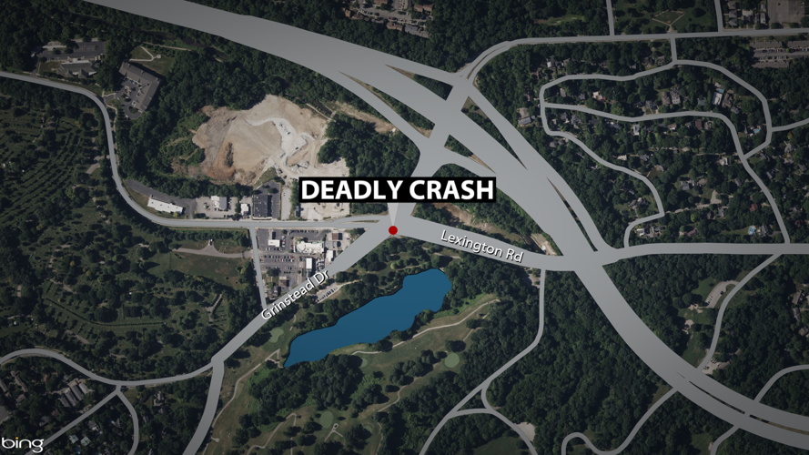 Map of crash on Lexington Road