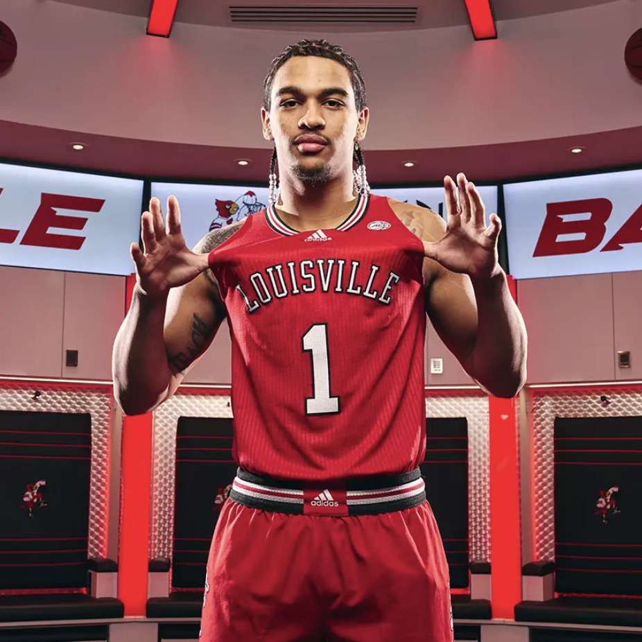Louisville Cardinals adidas Practice Jersey - Basketball Men's Black/Red  New