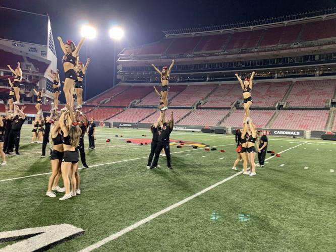 U of L Dance Team at Cardinal Stadium Acrobatic Moves - 9-13-19.jpg