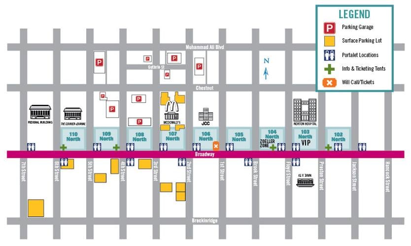 2022 Pegasus Parade Map