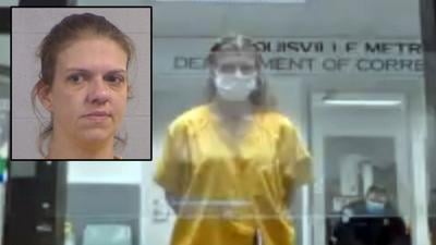 Sara McQuilling (mugshot and court appearance)