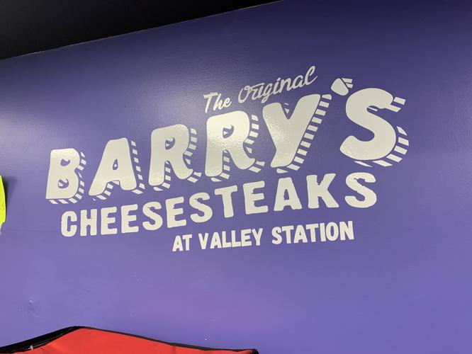 Sign for the original Barry's Cheesesteaks location in Louisville's Valley Station neighborhood